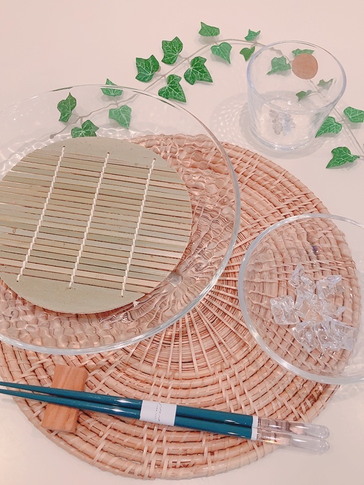 ガラス食器／夏の食卓／涼しい／涼感／キレイ／美味しい／きらきら／涼やか／ひんやり／ガラス／おしゃれ／和／洋／津山市お出かけ／岡山観光／津山／岡山／雑貨屋