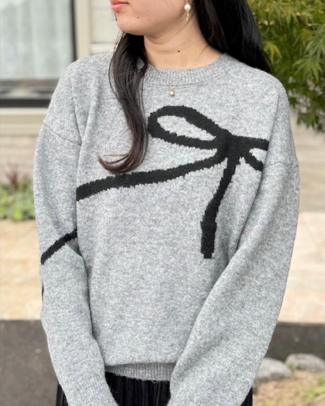 ニット／リボン／ハート／大人可愛い／ベスト／ロングベスト／ファー／お洒落／お出かけ／トレンド／流行／津山／岡山／雑貨屋