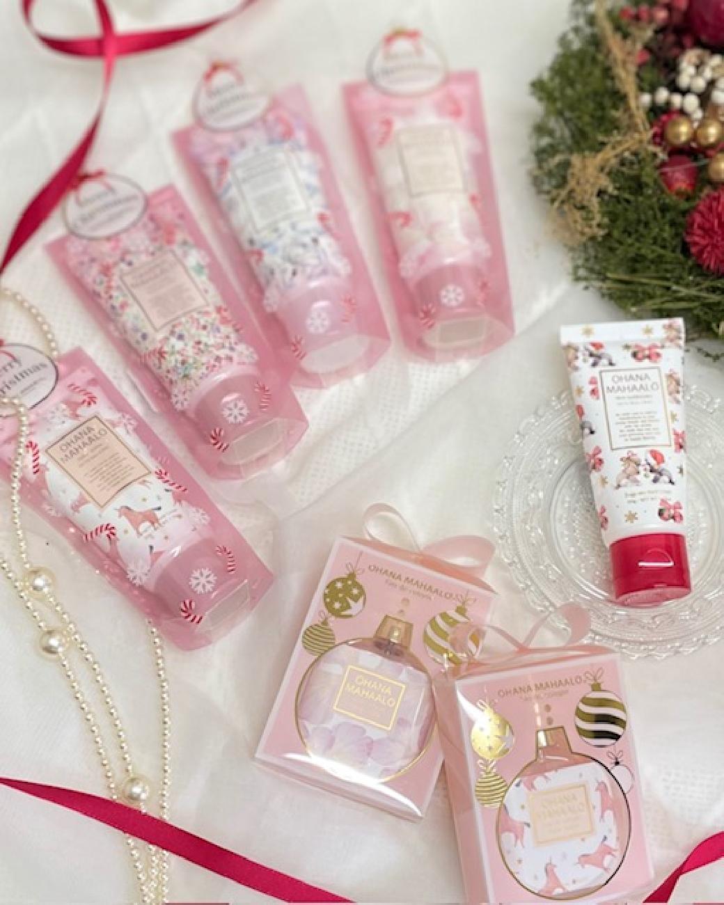 オハナ・マハロ／オハナマハロ／数量限定／クリスマス／クリスマス限定／香り／パッケージ／クリスマスギフト／ロウレンス／ハンドクリーム／コロン／クリーム／津山ギフトのお店／津山／岡山／雑貨屋