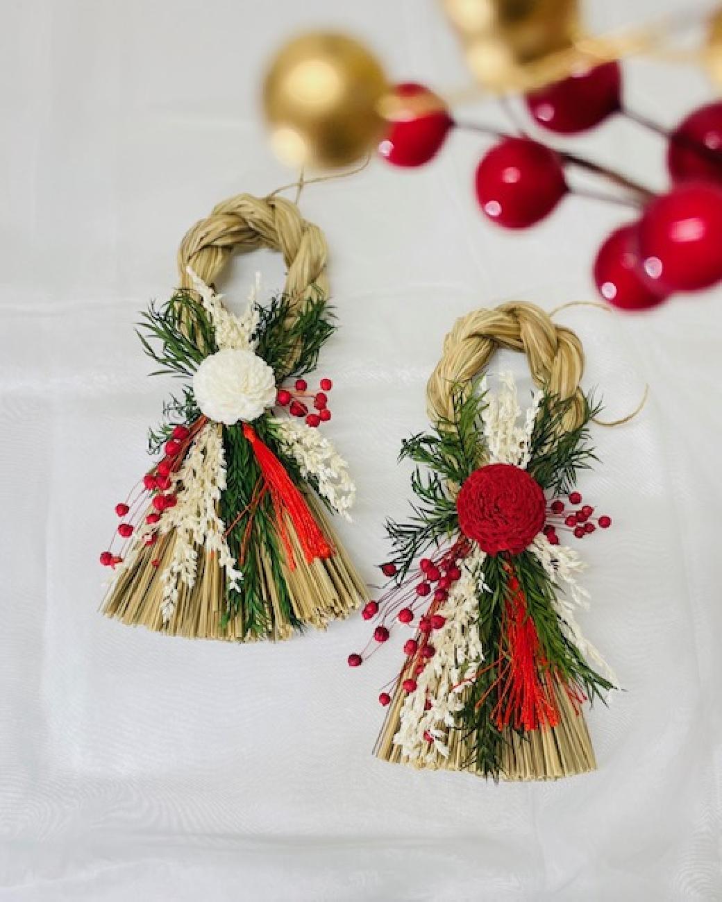 しめ縄飾り／小町／正月飾り／新年／迎春／玄関飾り／モダン／華やか／和モダン／お洒落／正月準備／津山／岡山／雑貨屋