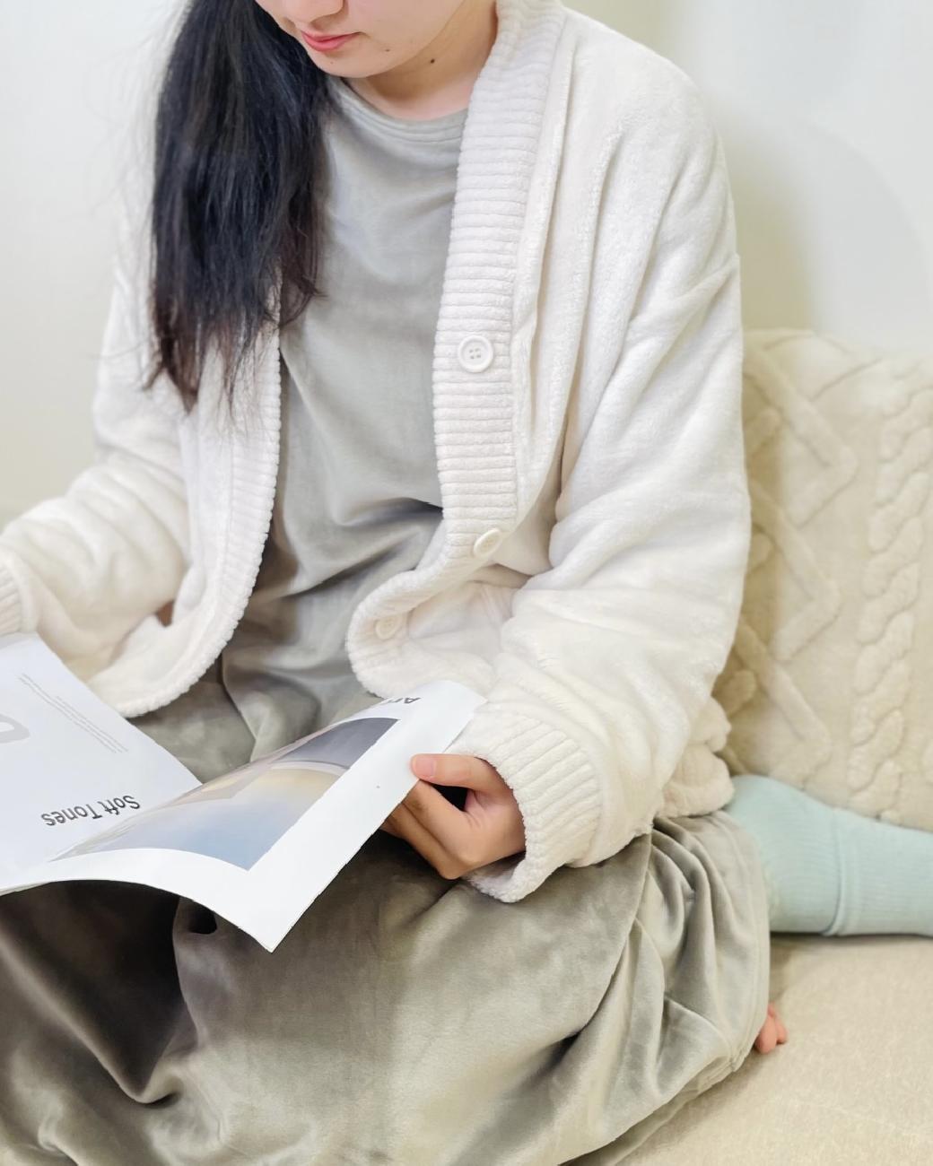 フランネルカーディガン／ルームカーディガン／人気／ふわふわ／あたたかい／部屋着／防寒／寒さ対策／リピーター続出／大人可愛い／冬ギフト／津山ギフトのお店／岡山ギフトのお店／津山／岡山／雑貨屋