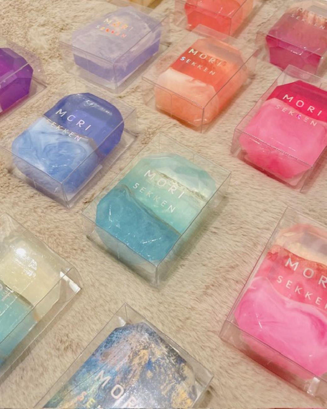 森石鹸／せっけん／洗顔／宝石石鹸／ハンドメイド／手作業／香り／ハンドメイドソープ／神奈川県／茅ヶ崎／話題／SNSで話題／大人気／ギフト／プレゼント／オススメ／津山ギフトのお店／岡山ギフトのお店／津山／岡山／雑貨屋