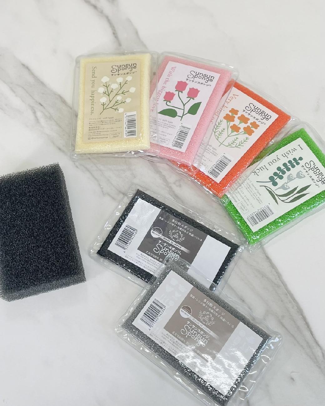 スポンジ／キッチンスポンジ／キッチン雑貨／食器洗い／布巾／ふきん／キッチンクロス／便利／CBジャパン／白雪ふきん／マーナ／毎日使い／日常に便利を／TVで紹介されました／ギフト／贈り物／年末のご挨拶／津山／岡山／雑貨屋