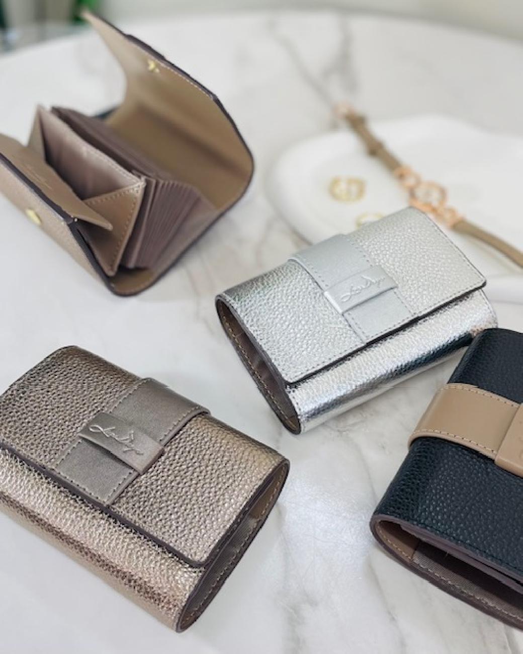 財布／バイカラー／大人／お洒落／ベルト／ミニ財布／ミニウォレット／ミニバッグ／コンパクト／じゃばら／カードケース／大容量／見やすい／探しやすい／大きく開く／津山／岡山／雑貨屋