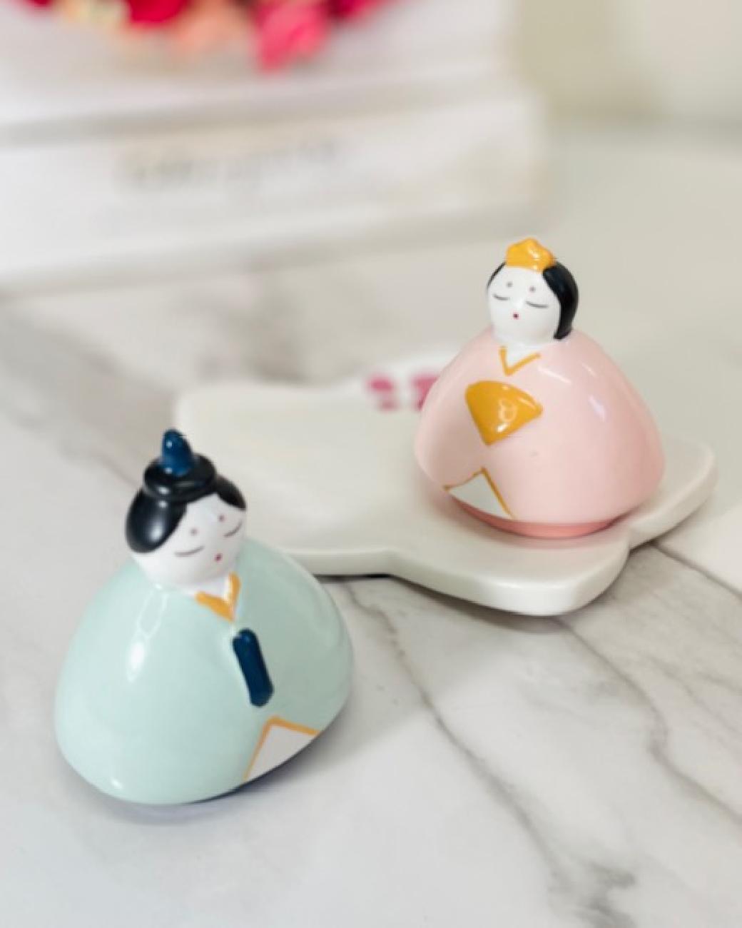 雛飾り／ひな祭り／こいのぼり／子供の日／春／季節／オブジェ／陶磁器／大人可愛い／端午の節句／桃の節句／春のインテリア／置物／コンパクト／さりげない／玄関／リビング／ちょっとしたスペース／クレエ／津山／岡山／雑貨屋