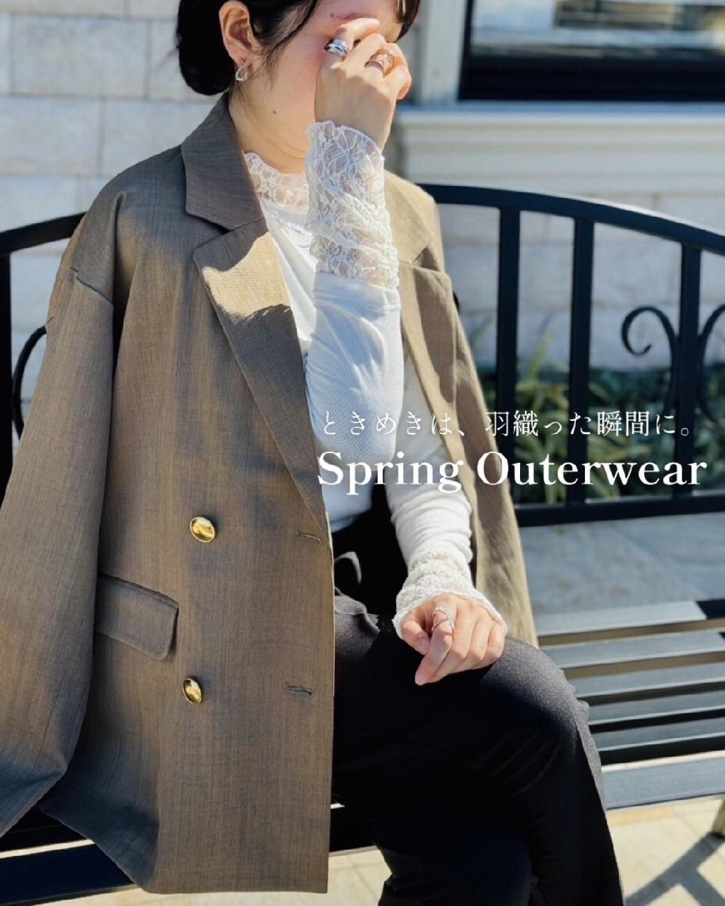 アウター／羽織り／上着／春アウター／ブルゾン／ジャケット／シアー／レース／デニム／30代ファッション／40代ファッション／50代ファッション／60代ファッション／大人可愛い／津山／岡山／雑貨屋