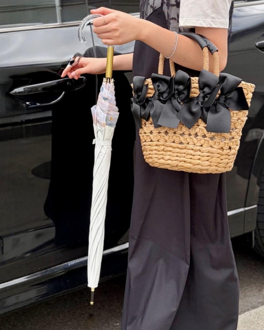 日傘／長傘／晴雨兼用／UV対策／日焼け対策／紫外線／暑さ対策／上品／大人可愛い／ワールドパーティー／傘／花柄／パイピング／お出かけ／通勤／津山／岡山／雑貨屋