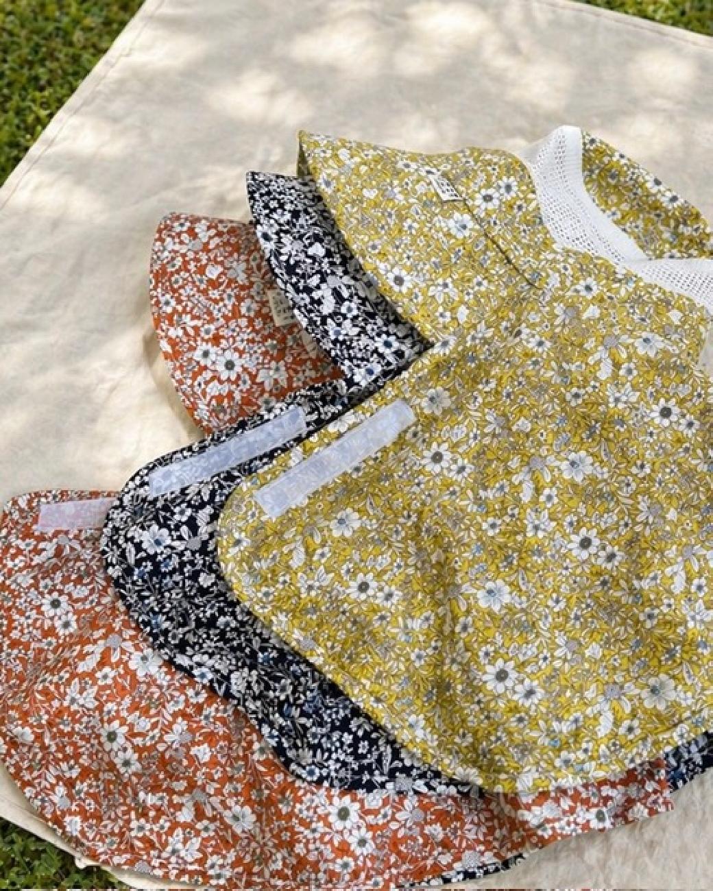 ガーデニング帽子／ガーデンハット／日除け／UV対策／庭仕事／紫外線／畑仕事／ガーデニング／花柄／チェック柄／デニム／接触冷感／無地／津山／岡山／雑貨屋